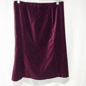 Ann Taylor Seamed Pencil Skirt in Royal Purple Velvet size 2